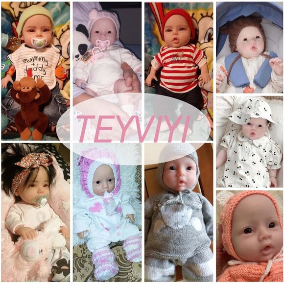 🆕18.5Inch Realistic Full Silicone Reborn Baby Doll Boy With Skeleton-No Hair - Picture 7 of 7